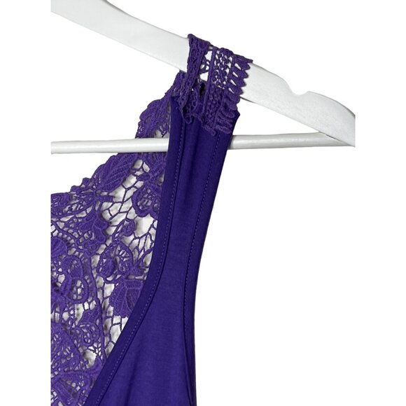 Urban Outfitters LUX Purple Fit & Flare Lace Back Mini Dress Size XS - Picture 5 of 12